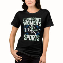 Ich unterstütze Frauen-Sport T-Shirt