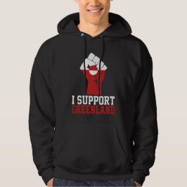 Ich unterstütze Grönland - stolze Grönländer Hoodie