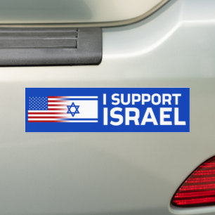 Ich unterstütze Israel Autoaufkleber