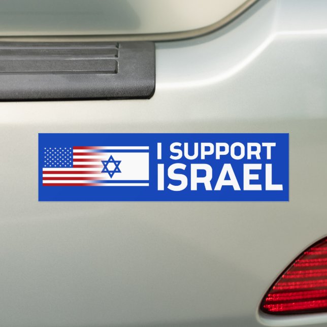 Ich unterstütze Israel Autoaufkleber (Auf Auto)