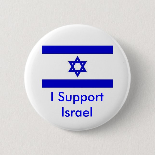Ich unterstütze Israel Button (Vorderseite)