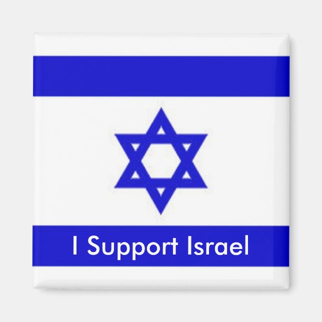 Ich unterstütze Israel Magnet (Vorne)