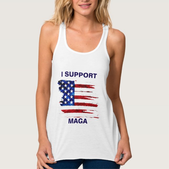 ICH UNTERSTÜTZE MAGA TANK TOP (Vorderseite)