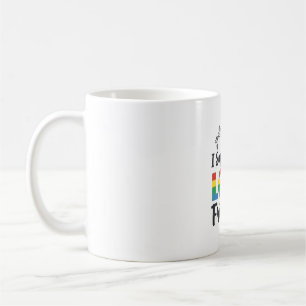 Ich unterstütze meine LGBT-Freunde Regenbogen-Stol Kaffeetasse