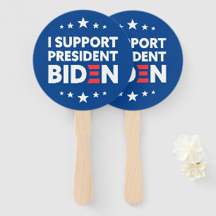 Ich unterstütze Präsident Biden Stars mit benutzer Fächer