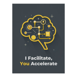 Ich unterstütze, Sie beschleunigen Poster