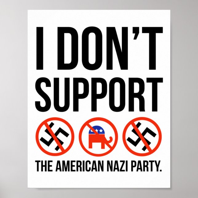Ich unterstütze sie nicht poster (Vorne)