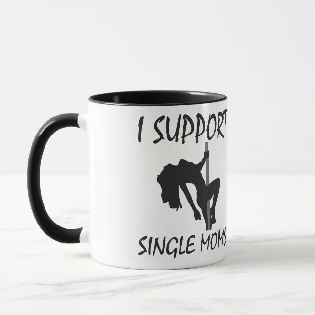 Ich unterstütze Single-Mamas Tasse (Links)