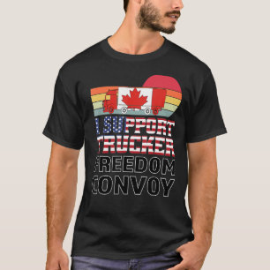 Ich unterstütze Truckers Freedom Convoy 2022 USA K T-Shirt