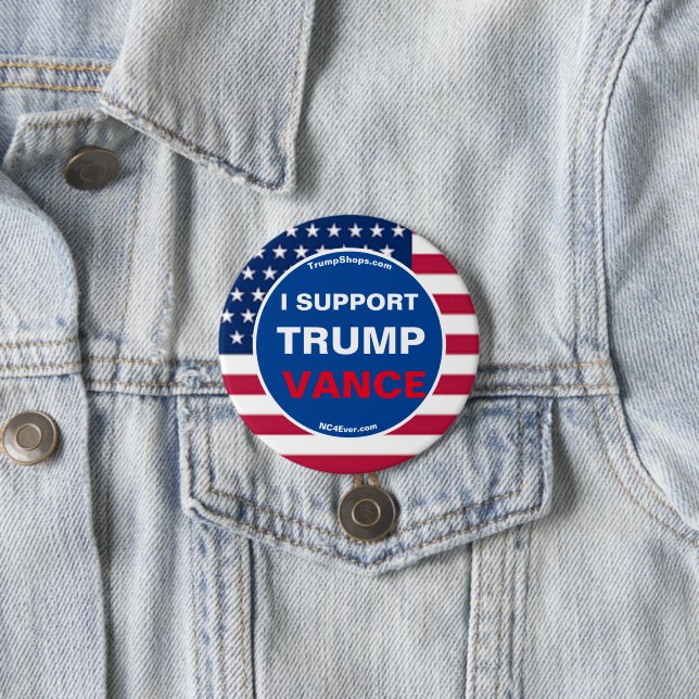ICH UNTERSTÜTZE TRUMP VANCE BUTTON (Beispiel)