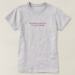 Ich unterstütze Unternehmen, die Frauen in Rosa un T-Shirt