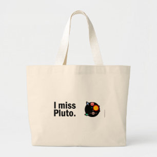 Ich verfehle Pluto Jumbo Stoffbeutel