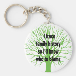 Ich verfolge Familiengeschichte Schlüsselanhänger