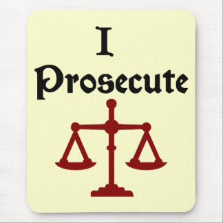 Ich verfolge Rechtsanwalt Mousepad