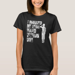 Ich Verheiratete die Veteranenwippe meiner Helden- T-Shirt