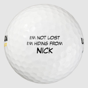 Ich verirre mich nicht, dass ich mich vor dem Indi Golfball
