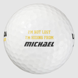 Ich verirre mich nicht, ich verstecke mich vor Per Golfball