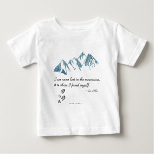 Ich verirre mich nie in den Bergen, es ist wo... Baby T-shirt