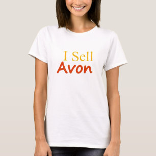 Ich-Verkauf-Avon-Weißer Hintergrund T-Shirt
