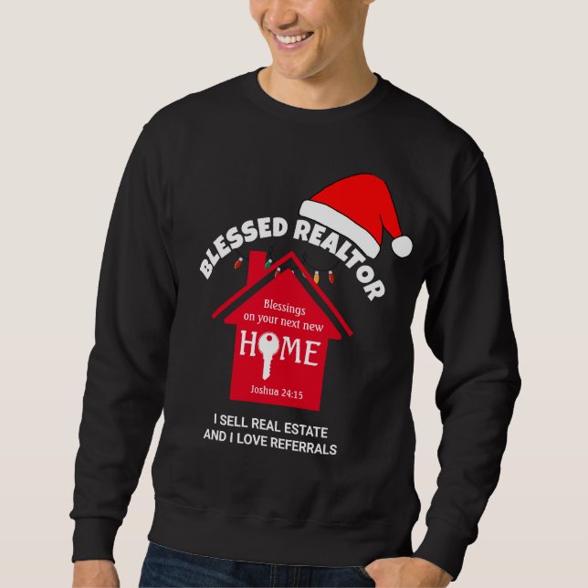 ICH VERKAUFE REAL ANWESEN Christlich Realtor Weihn Sweatshirt (Vorderseite)