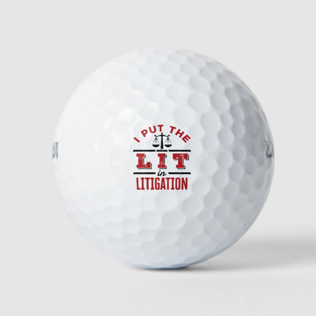 Ich verklagte das Gericht in einem Prozess Golfball (Vorderseite)