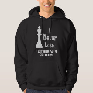 Ich verliere nie, ich gewinne oder lerne Motiviere Hoodie