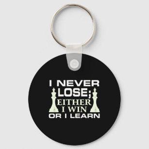 Ich verliere niemals entweder den Gewinn oder lern Schlüsselanhänger