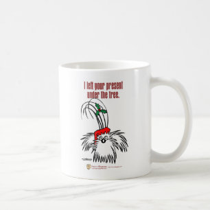 Ich verließ Ihr Geschenk unter dem Baum Kaffeetasse
