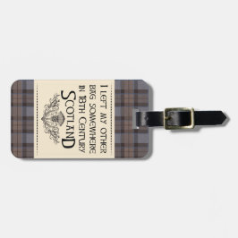 Ich verließ meine Tasche in Schottland Gepäckanhänger