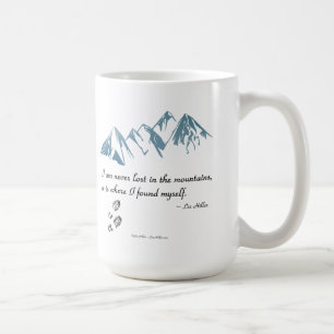Ich verlire mich nie in den Bergen, es ist der Ort Kaffeetasse