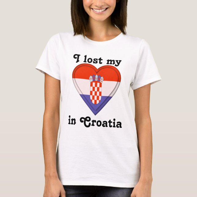 Ich verlor mein Herz in Kroatien T-Shirt (Vorderseite)