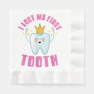 Ich verlor meinen ersten Zahn Kinder Geschenk Serviette