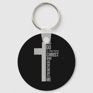 Ich vermag alles durch Christus, der mich stark ma Schlüsselanhänger