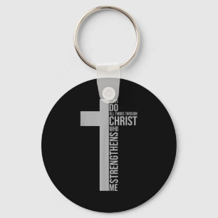 Ich vermag alles durch Christus, der mich stärkt Schlüsselanhänger