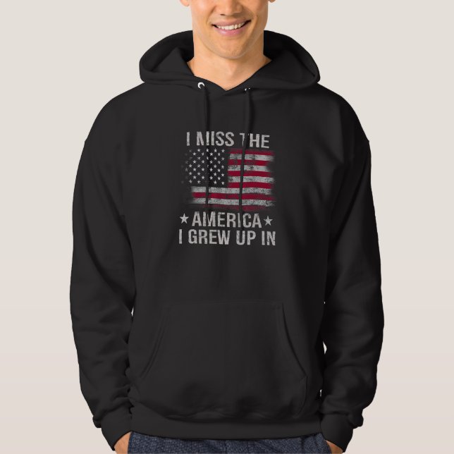 Ich vermisse das Amerika, das ich in der amerikani Hoodie (Vorderseite)