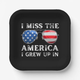 ich vermisse das Amerika, in dem ich aufgewachsen Pappteller