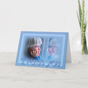 Ich vermisse deine Grußkarte Karte