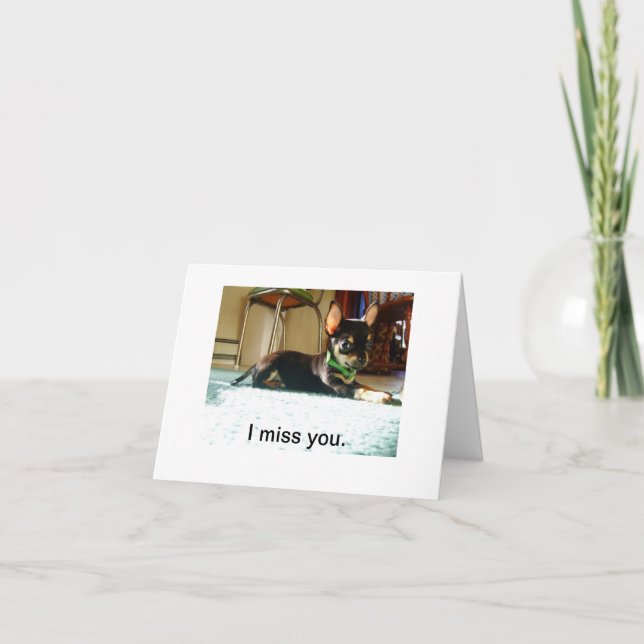 Ich vermisse deine Karte (Vorderseite)