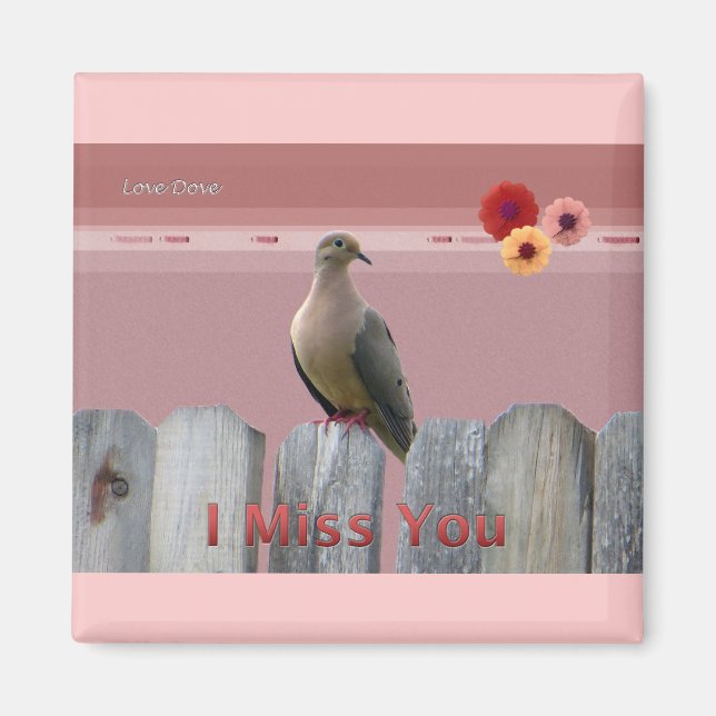 Ich vermisse deine Liebe Dove Magnet (Vorne)