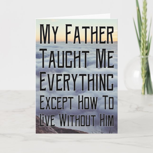 Ich vermisse deinen Vater Karte (Vorderseite)