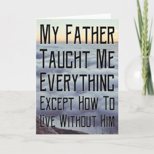 Ich vermisse deinen Vater Karte