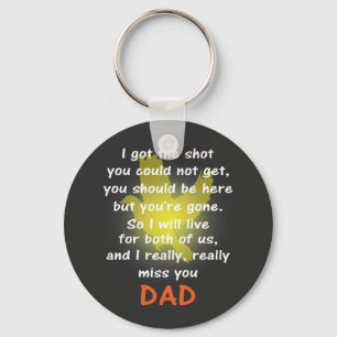 Ich vermisse deinen weißen Text Schlüsselanhänger