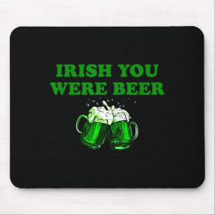 Ich vermisse dich Bier, lustiges Bier St. Patricks Mousepad