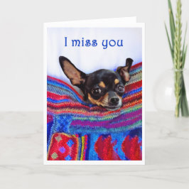 Ich vermisse dich, Chihuahua Hund, Spaß, Karte