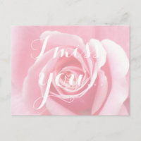 Ich vermisse dich, Handwriting Typografie Pink Ros