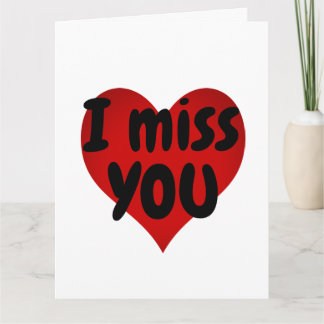 Ich vermisse dich herzsinnig kostspielige Liebe Karte