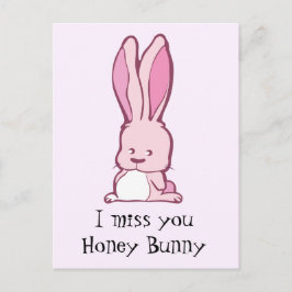 Ich vermisse dich, Honigbär Postkarte