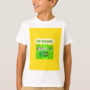 Ich vermisse dich, ich bin Vorstand: Funny Text Qu T-Shirt