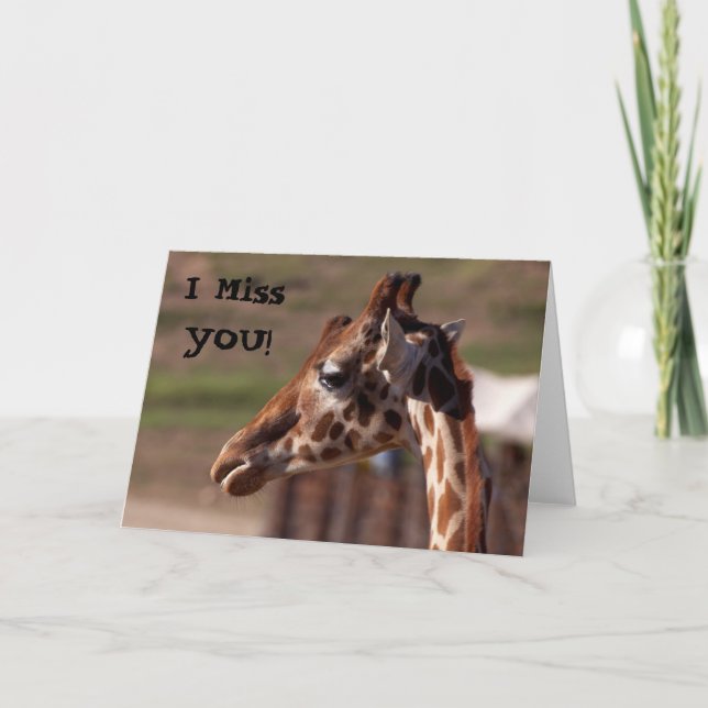 Ich vermisse DICH! Karte (Vorderseite)