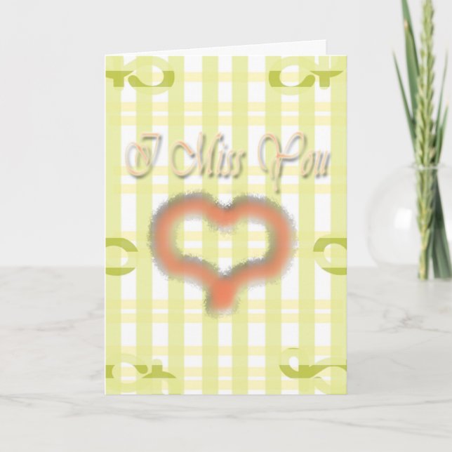Ich vermisse dich. karte (Vorderseite)